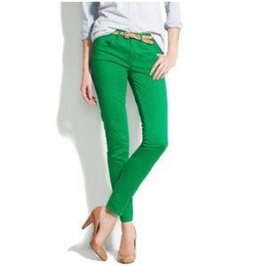 J Crew Matchstick jean bright green | size 31